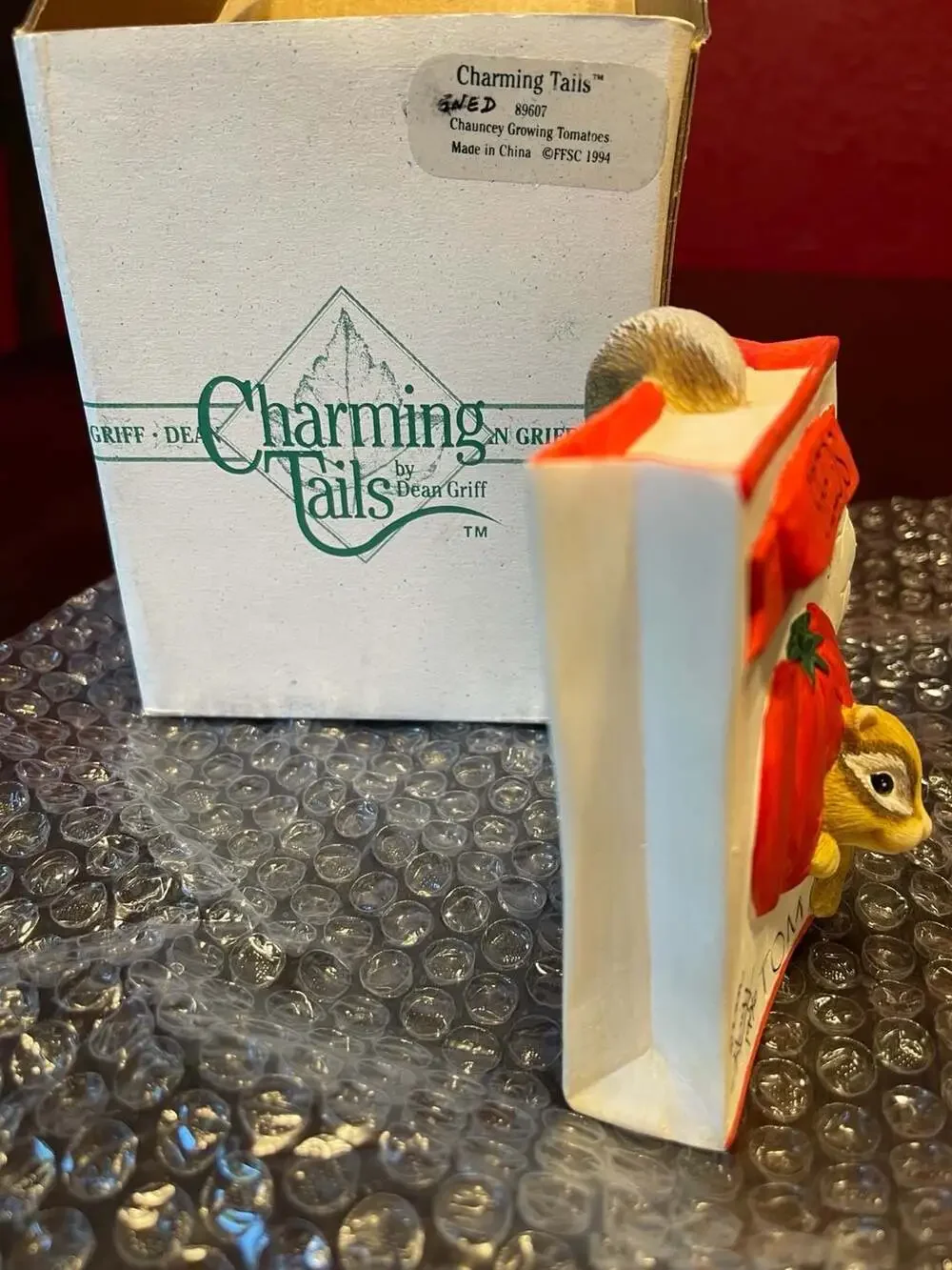 Charming Tails Chauncey Growing Tomatoes Figurine 89607 by Dean Griff